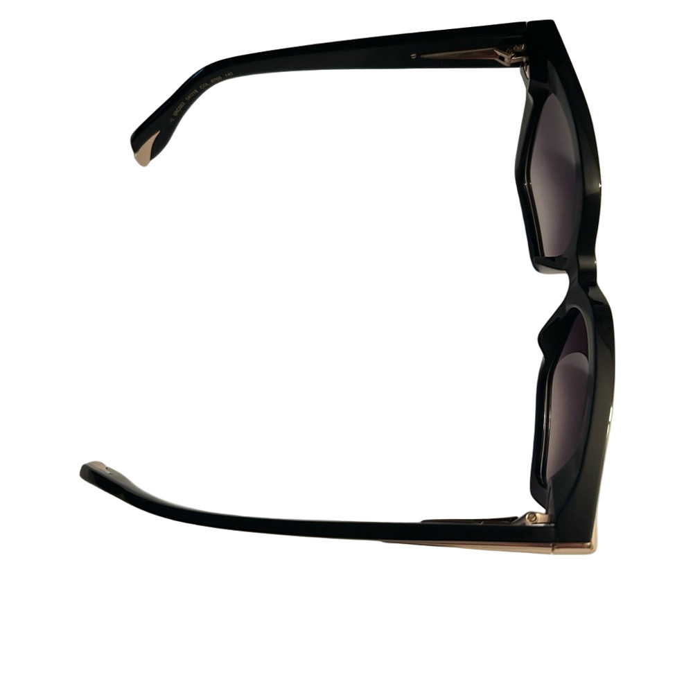 Authentic Roberto Cavalli Unisex Sunglasses Black WTH Gold Detail SRC001M - Picture 3 of 6